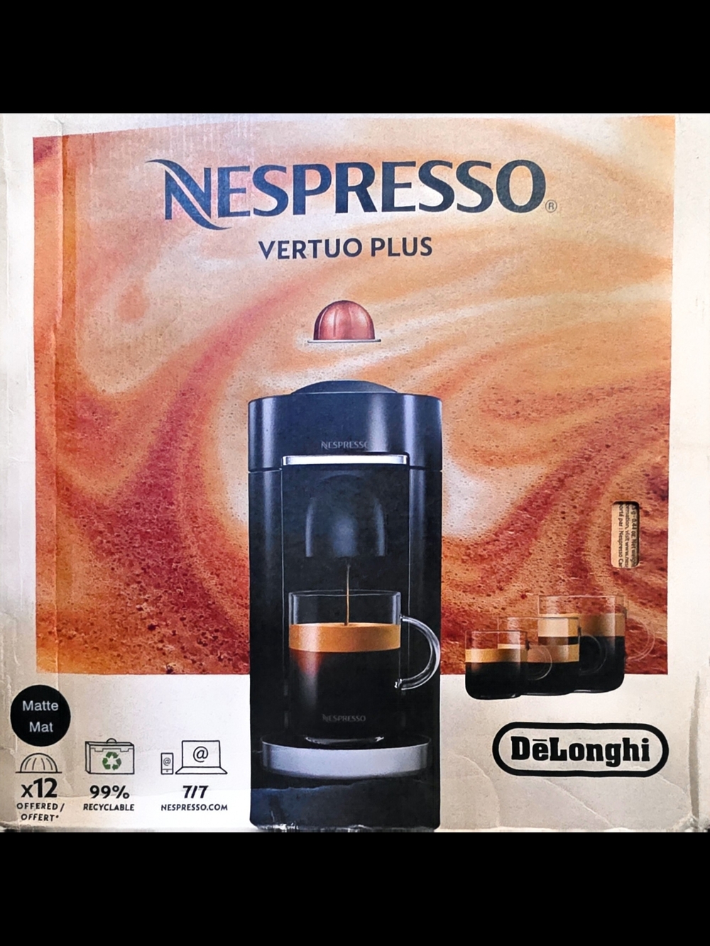 Nespresso Vertuo Plus by DeLonghi - Black